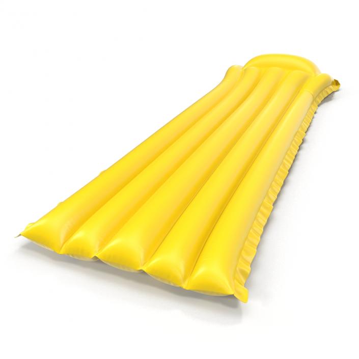 Inflatable Air Mattress 3 Yellow 3D