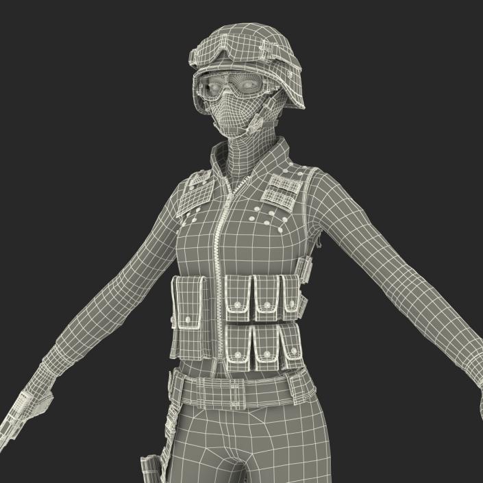 SWAT Indian Woman 3D