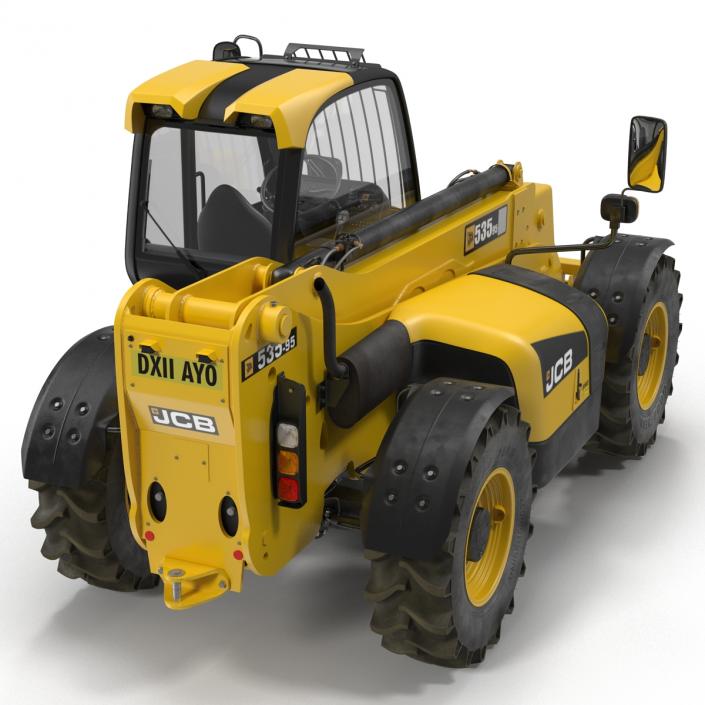 3D model Telescopic Handler Forklift JCB 535 95 Yellow