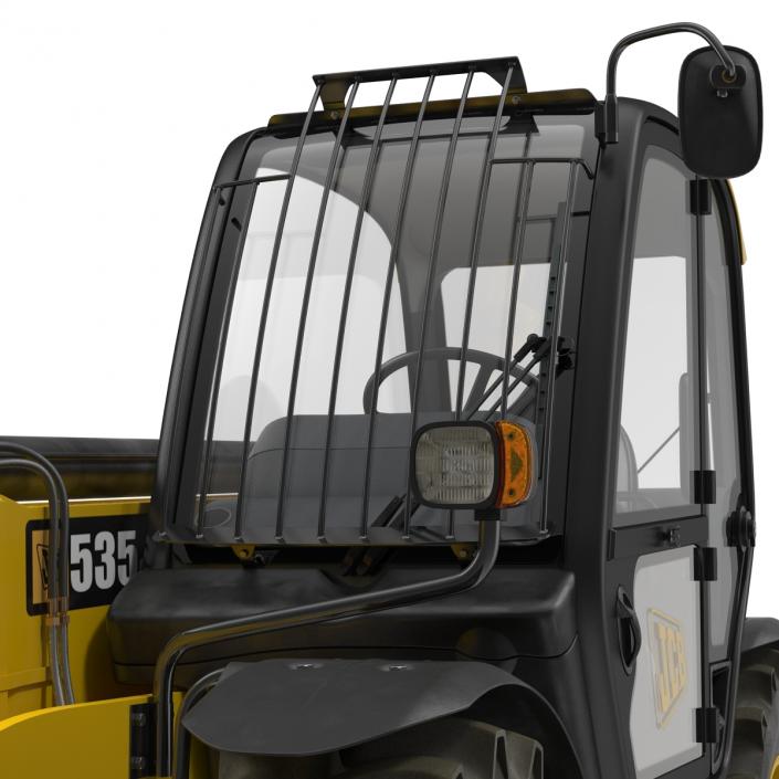 3D model Telescopic Handler Forklift JCB 535 95 Yellow