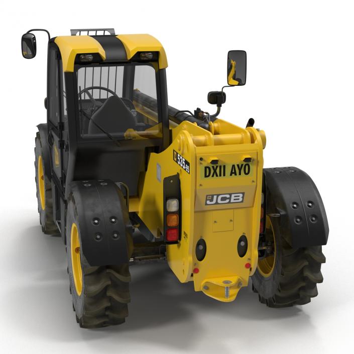 3D model Telescopic Handler Forklift JCB 535 95 Yellow