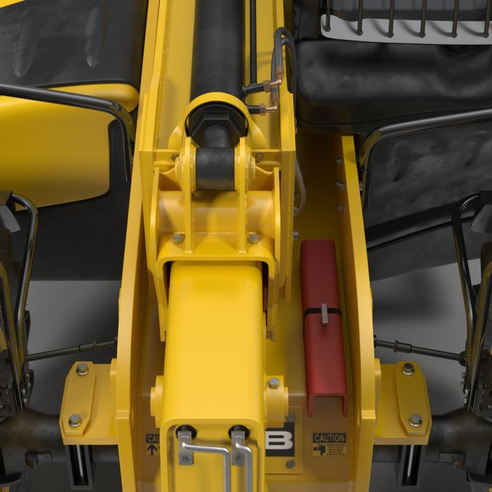 3D model Telescopic Handler Forklift JCB 535 95 Yellow