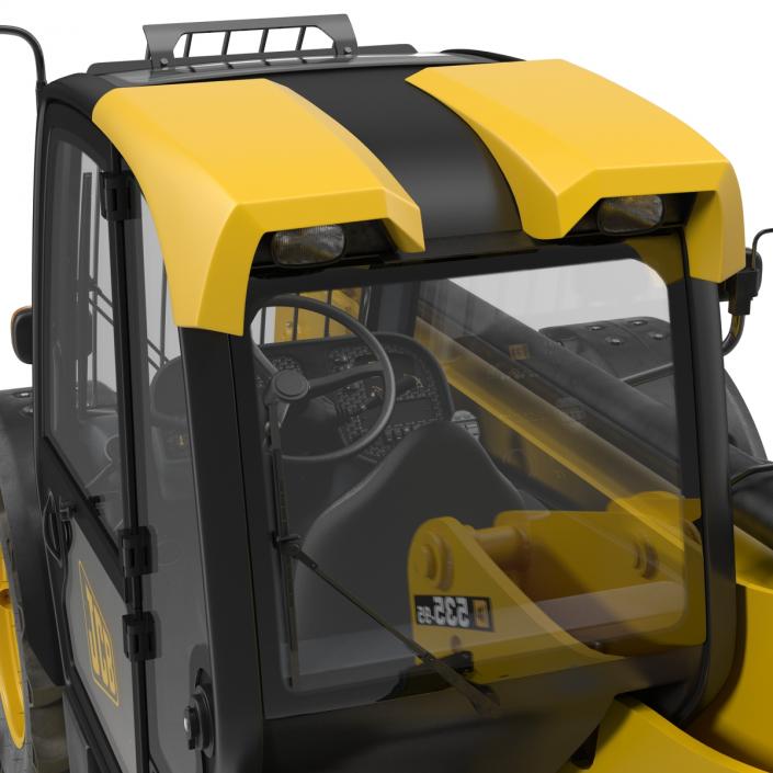 3D model Telescopic Handler Forklift JCB 535 95 Yellow