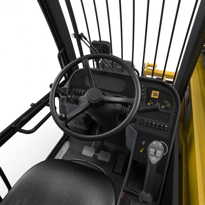 3D model Telescopic Handler Forklift JCB 535 95 Yellow