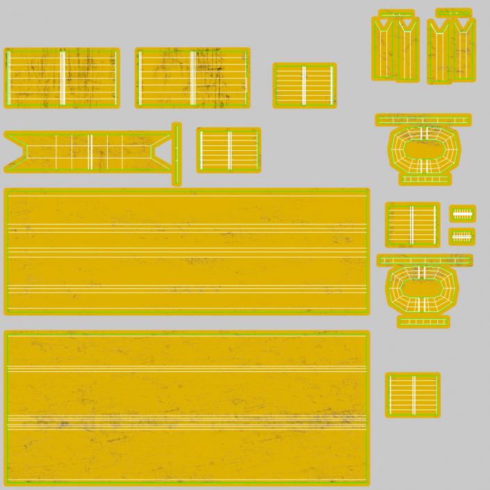 3D model Telescopic Handler Forklift JCB 535 95 Yellow