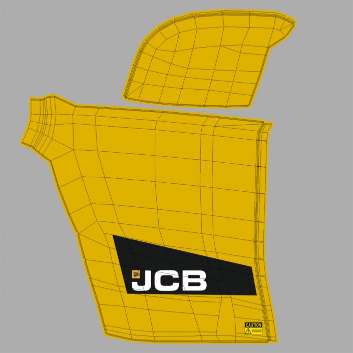 3D model Telescopic Handler Forklift JCB 535 95 Yellow