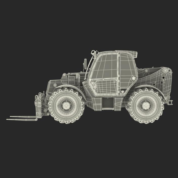 3D model Telescopic Handler Forklift JCB 535 95 Yellow