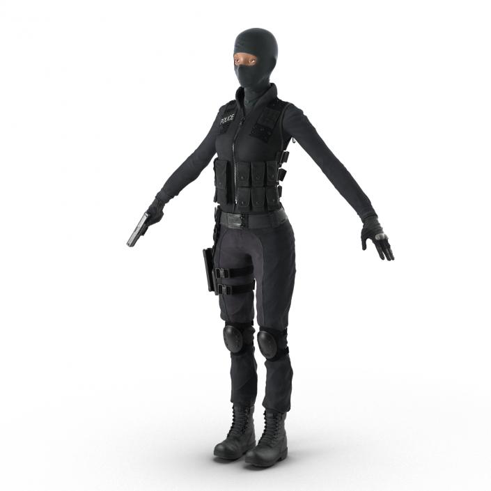 SWAT Woman 1 3D