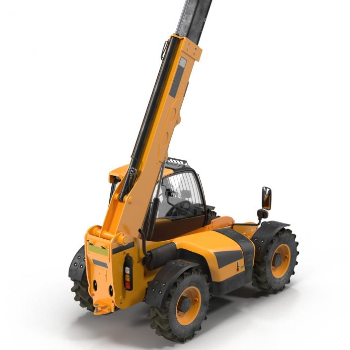 Telescopic Handler Forklift Generic Rigged 3D