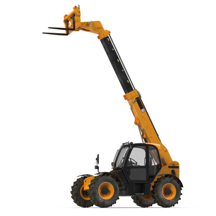 Telescopic Handler Forklift Generic Rigged 3D