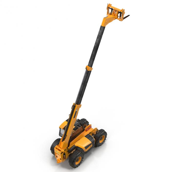 Telescopic Handler Forklift Generic Rigged 3D