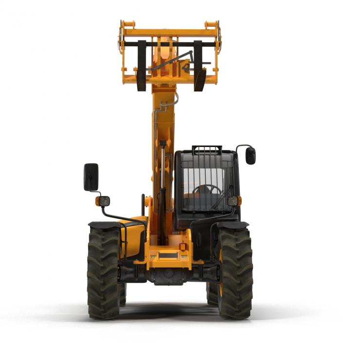 Telescopic Handler Forklift Generic Rigged 3D