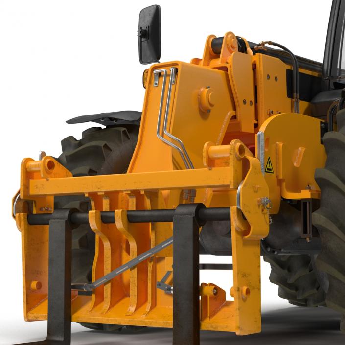 Telescopic Handler Forklift Generic Rigged 3D