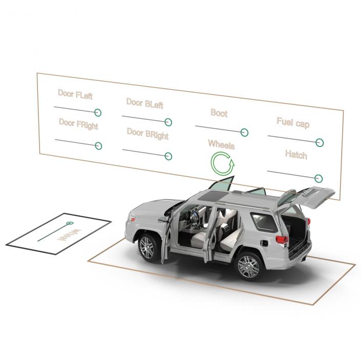 3D Toyota 4Runner 2012 Rigged