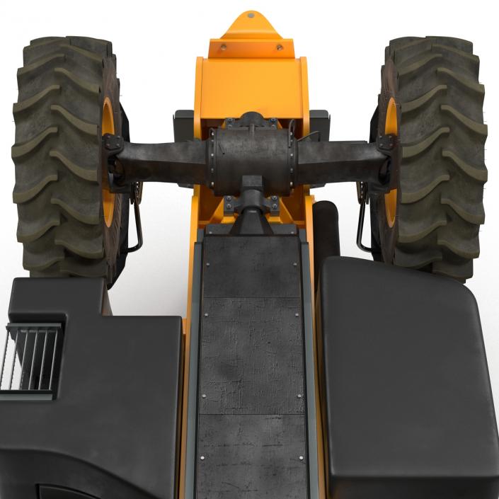 Telescopic Handler Forklift JCB 535 95 Orange Rigged 3D