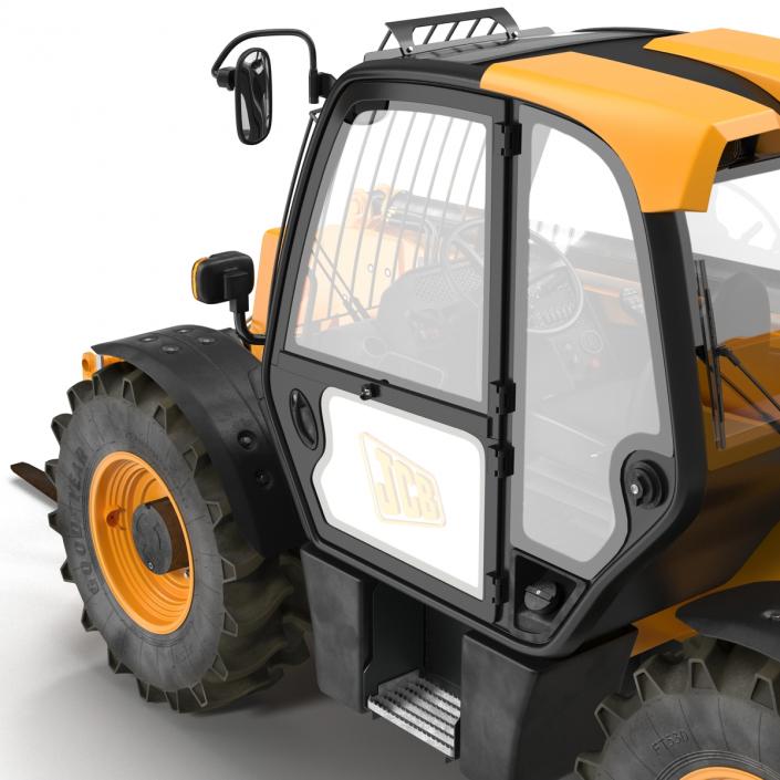 3D model Telescopic Handler Forklift JCB 535 95 Orange