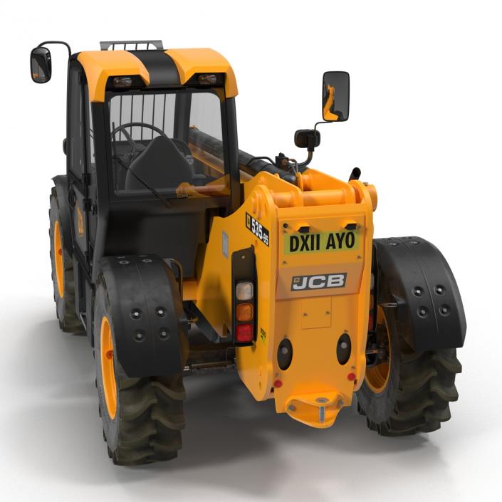 3D model Telescopic Handler Forklift JCB 535 95 Orange