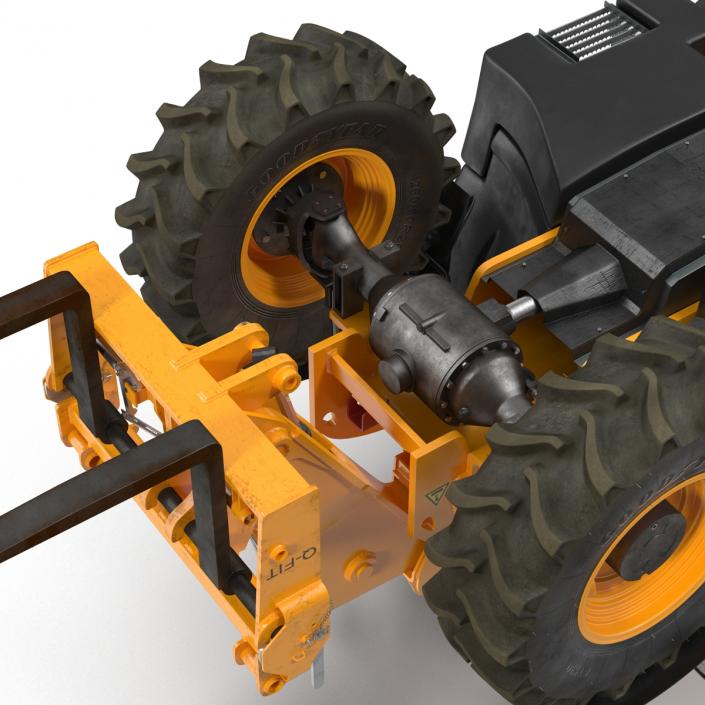 3D model Telescopic Handler Forklift JCB 535 95 Orange