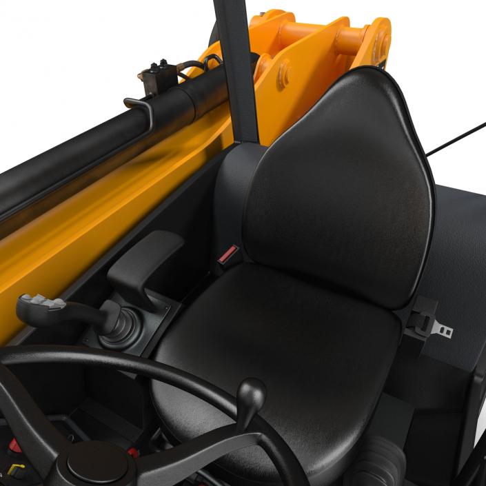 3D model Telescopic Handler Forklift JCB 535 95 Orange