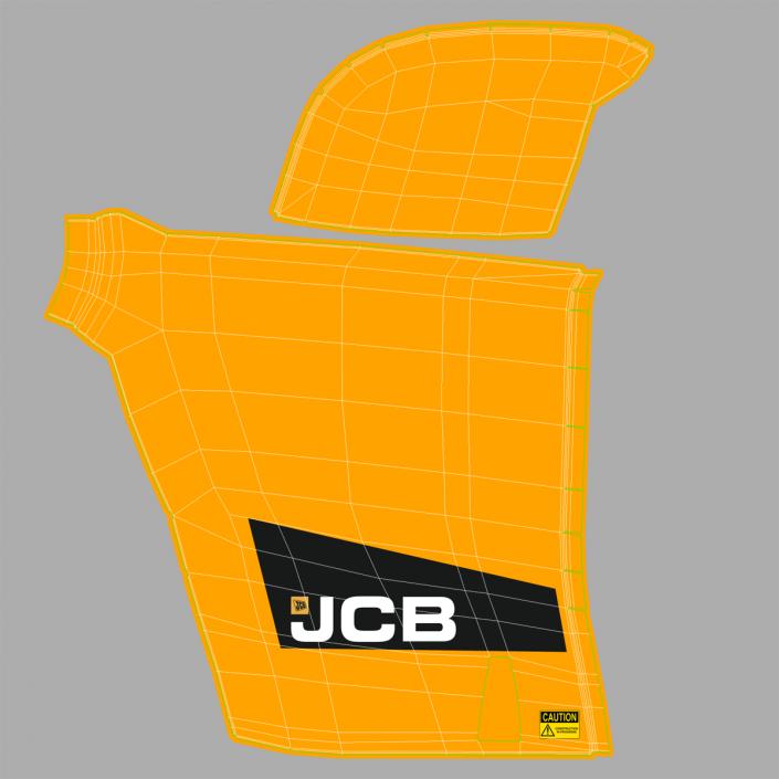 3D model Telescopic Handler Forklift JCB 535 95 Orange