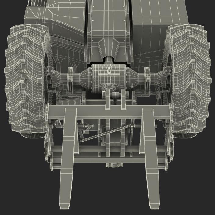 3D model Telescopic Handler Forklift JCB 535 95 Orange