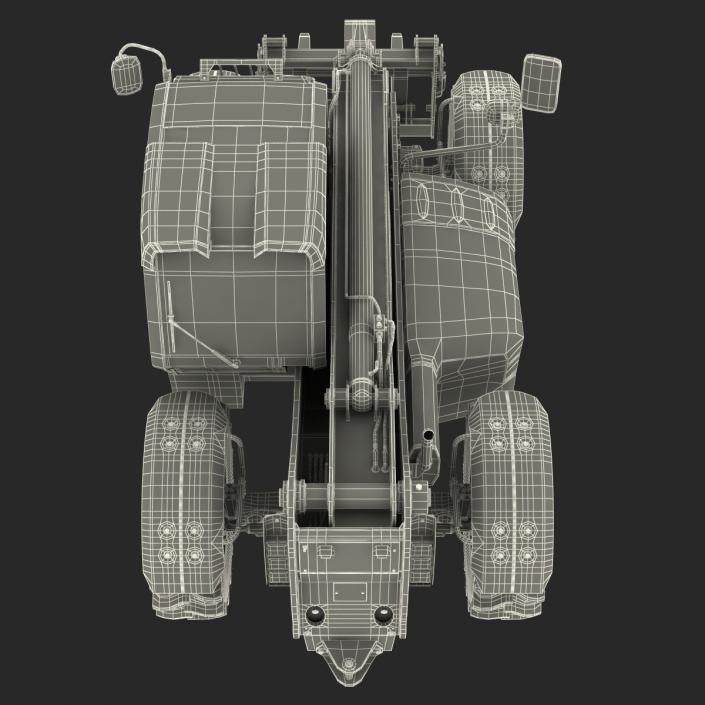 3D model Telescopic Handler Forklift JCB 535 95 Orange