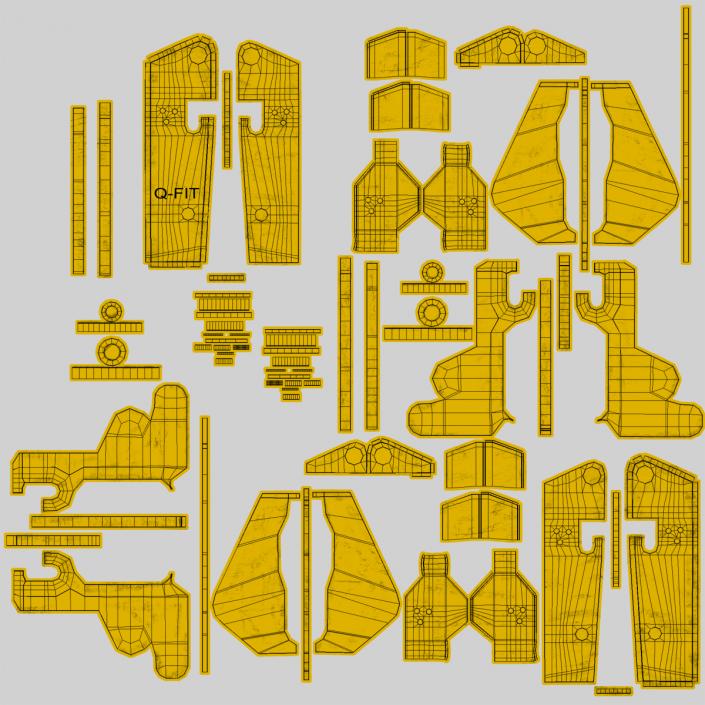 3D model Telescopic Handler Forklift Generic