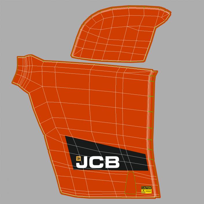 Telescopic Handler Forklift JCB 535 95 Red 3D