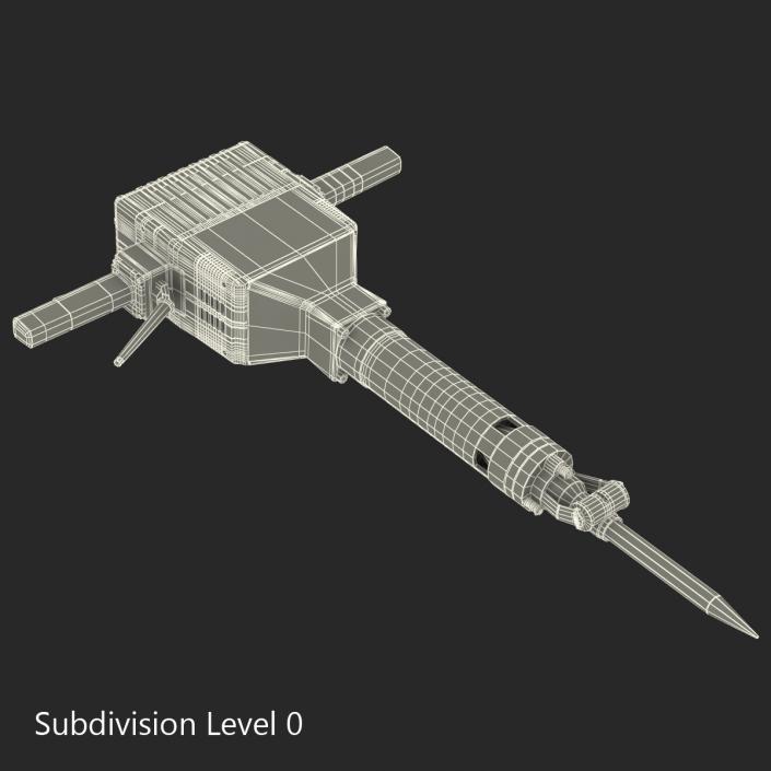 3D Electric Demolition Jack Hammer 2 model