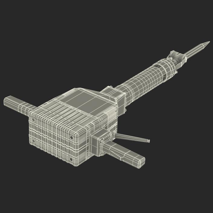 3D Electric Demolition Jack Hammer 2 model