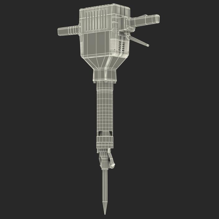 3D Electric Demolition Jack Hammer 2 model