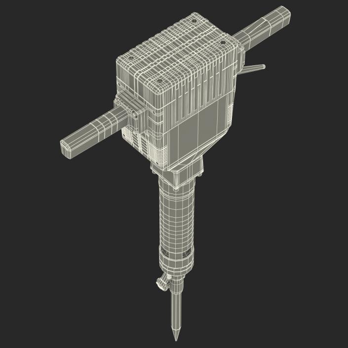 3D Electric Demolition Jack Hammer 2 model