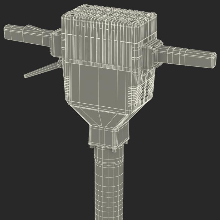 3D Electric Demolition Jack Hammer 2 model