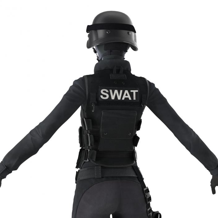 SWAT Indian Woman 2 3D model