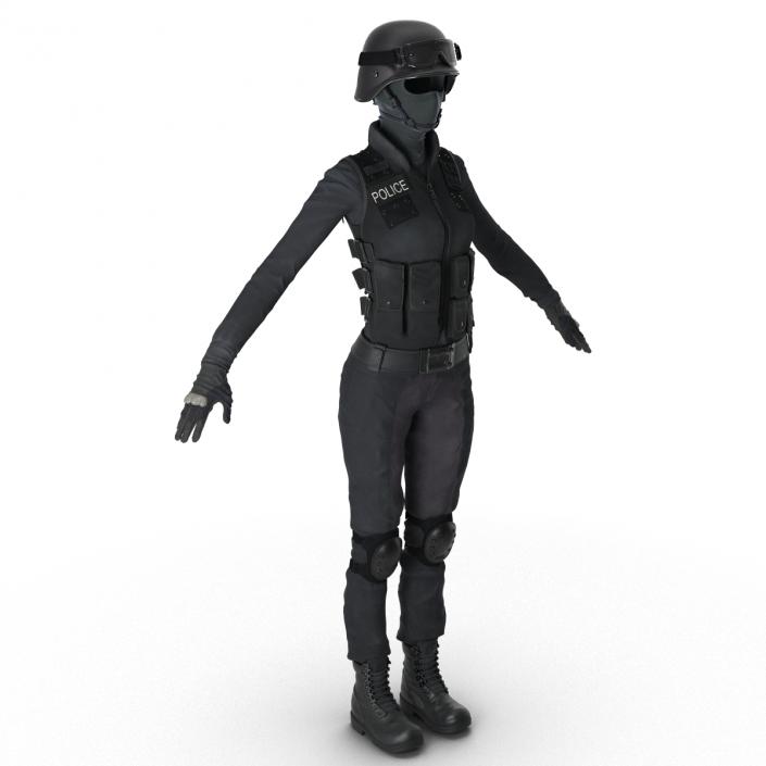 3D model SWAT Woman Unifirm 2