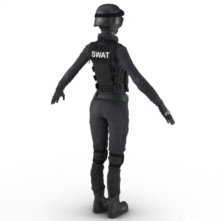 3D model SWAT Woman Unifirm 2