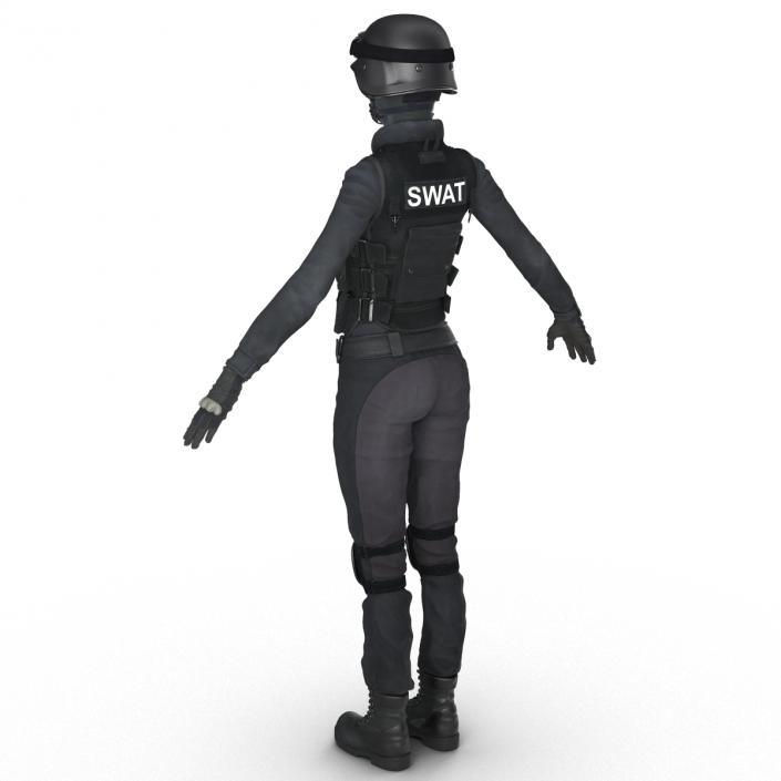 3D model SWAT Woman Unifirm 2