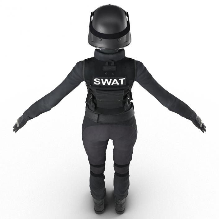 3D model SWAT Woman Unifirm 2