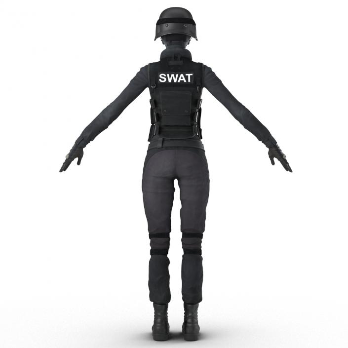 3D model SWAT Woman Unifirm 2