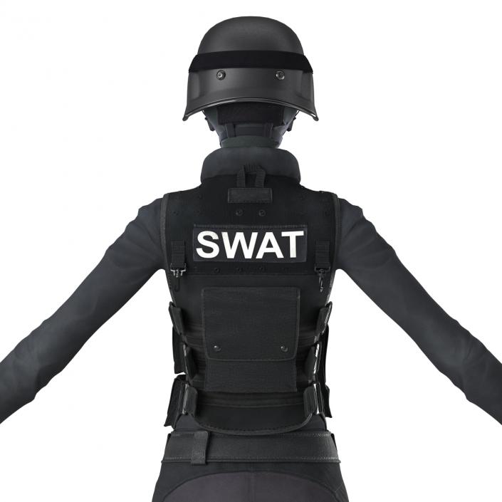 3D model SWAT Woman Unifirm 2