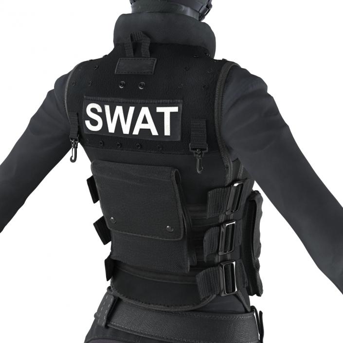 3D model SWAT Woman Unifirm 2