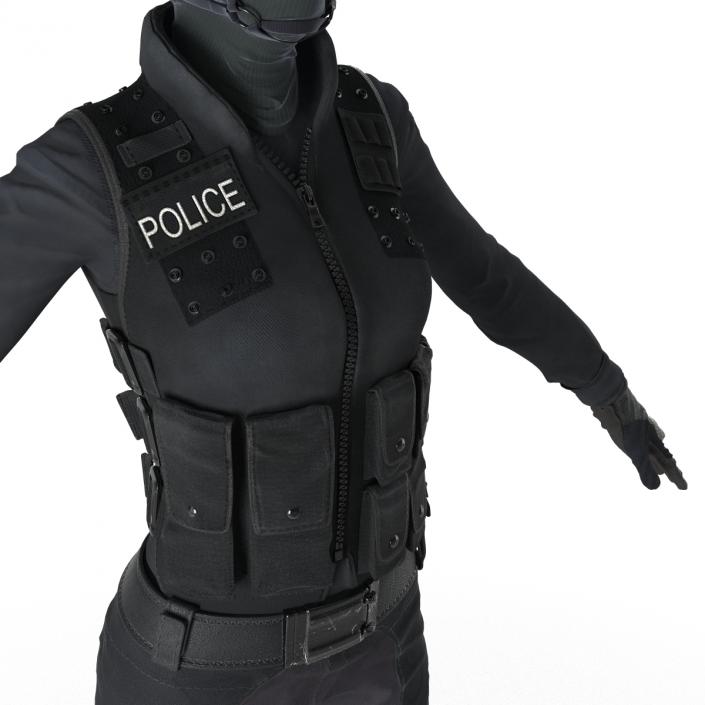 3D model SWAT Woman Unifirm 2