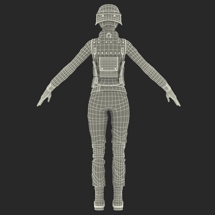 3D model SWAT Woman Unifirm 2