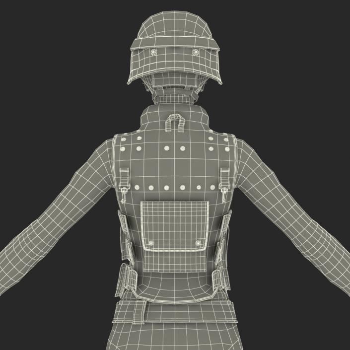 3D model SWAT Woman Unifirm 2