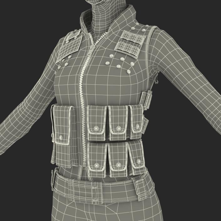 3D model SWAT Woman Unifirm 2