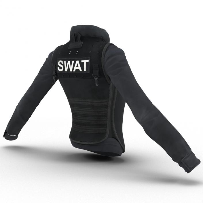 3D model SWAT Woman Uniform 7