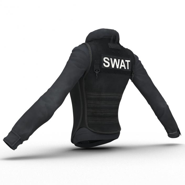 3D model SWAT Woman Uniform 7