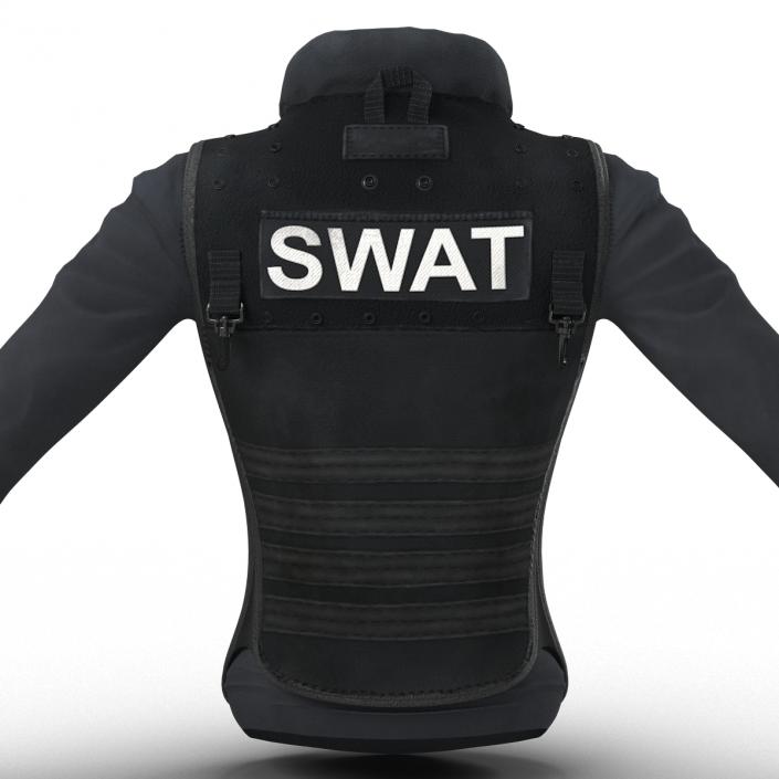 3D model SWAT Woman Uniform 7