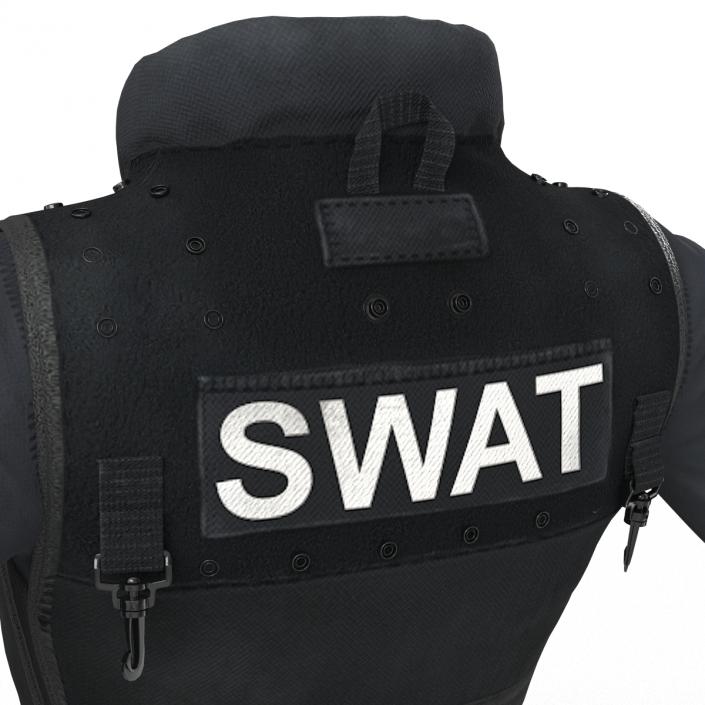 3D model SWAT Woman Uniform 7