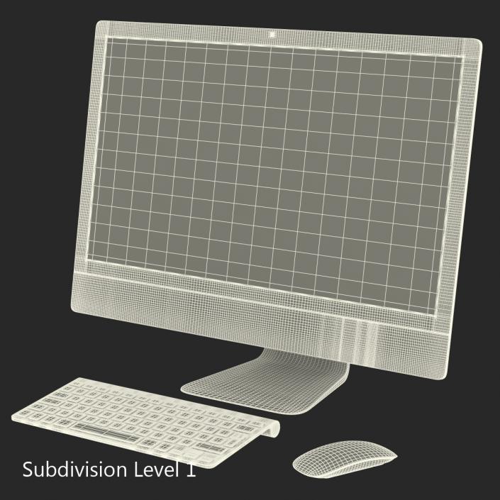 3D model iMac 21.5 inch Collection